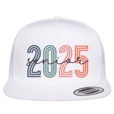 Senior 2025 Class Of 2025 Back To School Retro Graduation Flatbill Hat