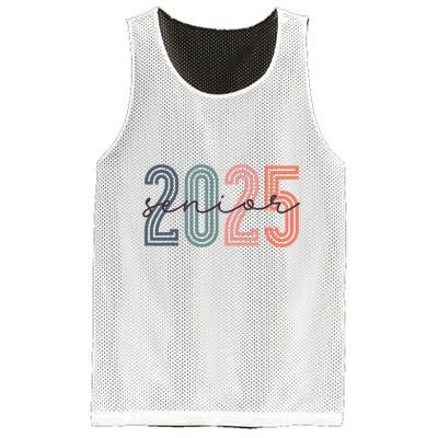 Senior 2025 Class Of 2025 Back To School Retro Graduation Mesh Reversible Basketball Jersey Tank