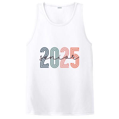 Senior 2025 Class Of 2025 Back To School Retro Graduation PosiCharge Competitor Tank
