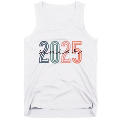 Senior 2025 Class Of 2025 Back To School Retro Graduation Tank Top