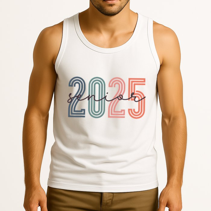 Senior 2025 Class Of 2025 Back To School Retro Graduation Tank Top