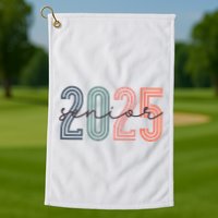 Senior 2025 Class Of 2025 Back To School Retro Graduation Golf Towel