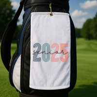 Senior 2025 Class Of 2025 Back To School Retro Graduation Golf Towel