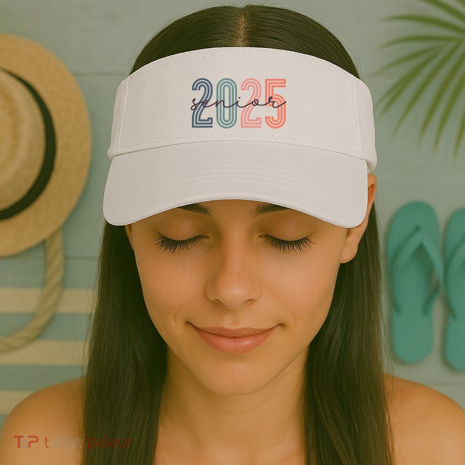 Senior 2025 Class Of 2025 Back To School Retro Graduation Visor