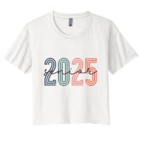 Senior 2025 Class Of 2025 Back To School Retro Graduation Crop Top