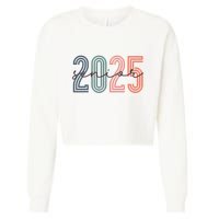 Senior 2025 Class Of 2025 Back To School Retro Graduation Cropped Pullover Crew
