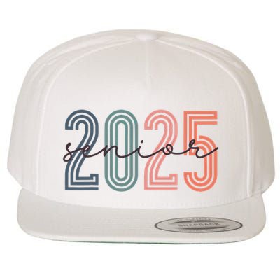 Senior 2025 Class Of 2025 Back To School Retro Graduation Wool Snapback Cap