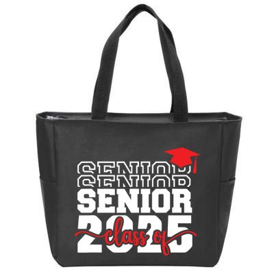 Senior 25 Class Of 2025 Back To School Graduation 2025 T Zip Tote Bag