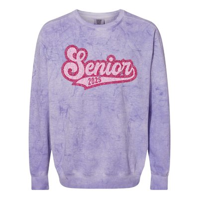 Senior 2025 Class Of 2025 Seniors Graduation 2025 Senior 25 Colorblast Crewneck Sweatshirt