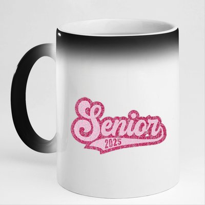 Senior 2025 Class Of 2025 Seniors Graduation 2025 Senior 25 11oz Black Color Changing Mug