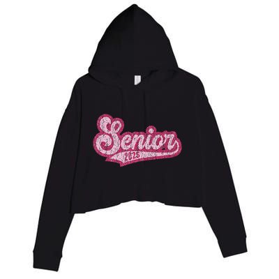 Senior 2025 Class Of 2025 Seniors Graduation 2025 Senior 25 Crop Fleece Hoodie