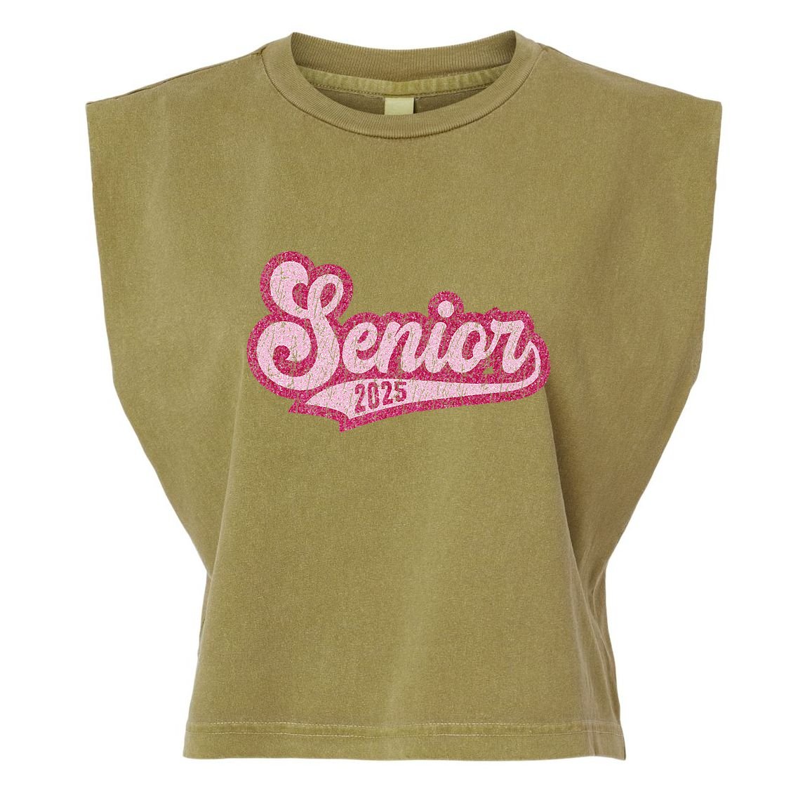 Senior 2025 Class Of 2025 Seniors Graduation 2025 Senior 25 Garment-Dyed Women's Muscle Tee