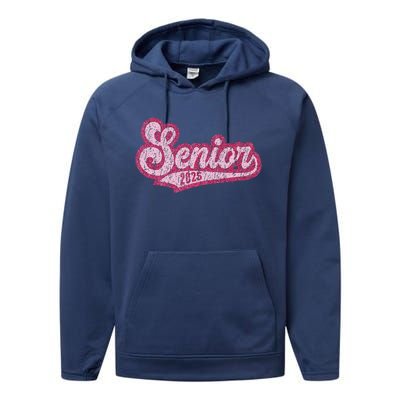 Senior 2025 Class Of 2025 Seniors Graduation 2025 Senior 25 Performance Fleece Hoodie