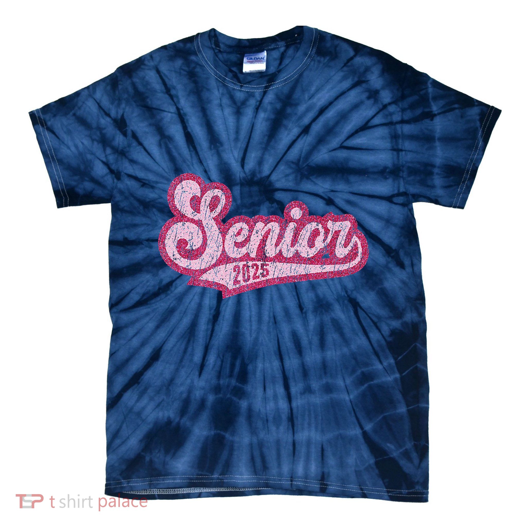 Senior 2025 Class Of 2025 Seniors Graduation 2025 Senior 25 Tie-Dye T-Shirt