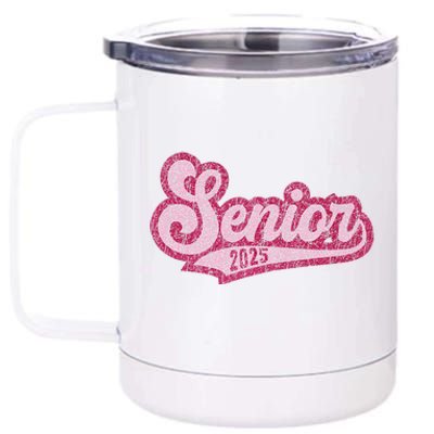 Senior 2025 Class Of 2025 Seniors Graduation 2025 Senior 25 12 oz Stainless Steel Tumbler Cup