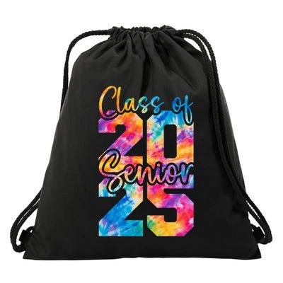 Senior 2025 Class Of 25 Gift High School College Graduation Cool Gift Drawstring Bag