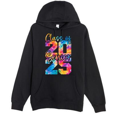 Senior 2025 Class Of 25 Gift High School College Graduation Cool Gift Premium Pullover Hoodie