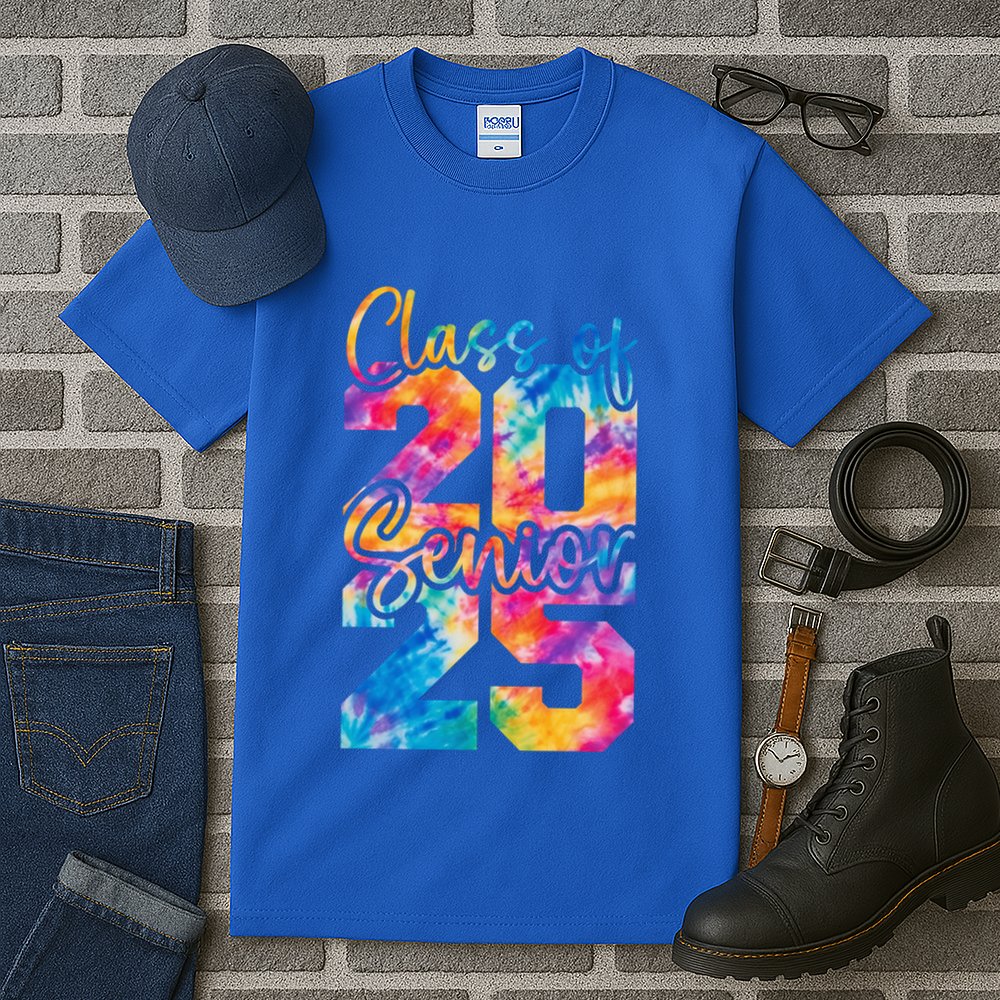 Senior 2025 Class Of 25 Gift High School College Graduation Cool Gift Tall T-Shirt