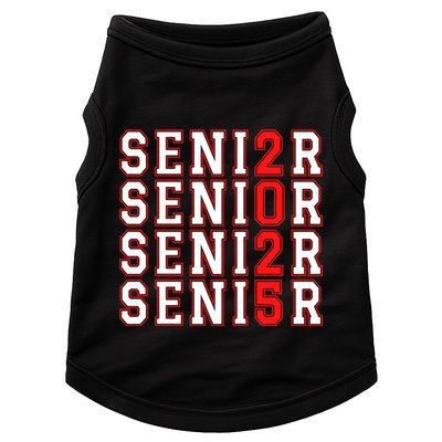 Senior 2025 College University High School Class Of 2025 Cool Gift Doggie Tank