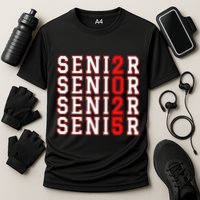 Senior 2025 College University High School Class Of 2025 Cool Gift Cooling Performance Crew T-Shirt