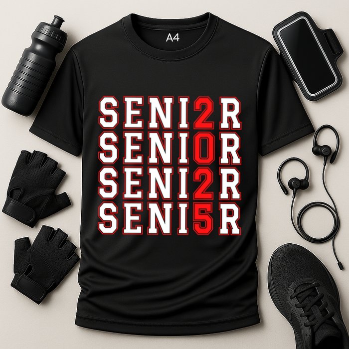 Senior 2025 College University High School Class Of 2025 Cool Gift Cooling Performance Crew T-Shirt