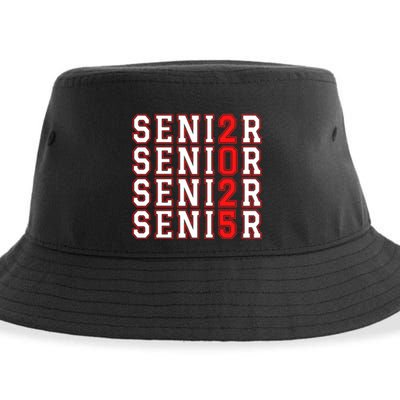 Senior 2025 College University High School Class Of 2025 Cool Gift Sustainable Bucket Hat