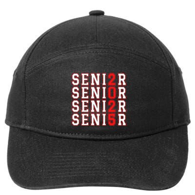 Senior 2025 College University High School Class Of 2025 Cool Gift 7-Panel Snapback Hat