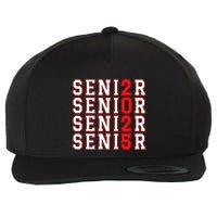 Senior 2025 College University High School Class Of 2025 Cool Gift Wool Snapback Cap