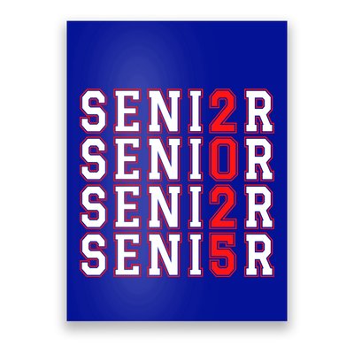 Senior 2025 College University High School Class Of 2025 Cool Gift Poster