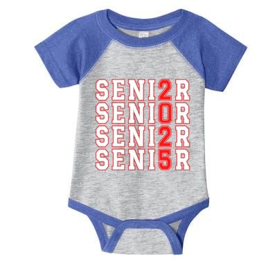 Senior 2025 College University High School Class Of 2025 Cool Gift Infant Baby Jersey Bodysuit