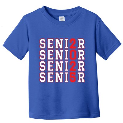 Senior 2025 College University High School Class Of 2025 Cool Gift Toddler T-Shirt