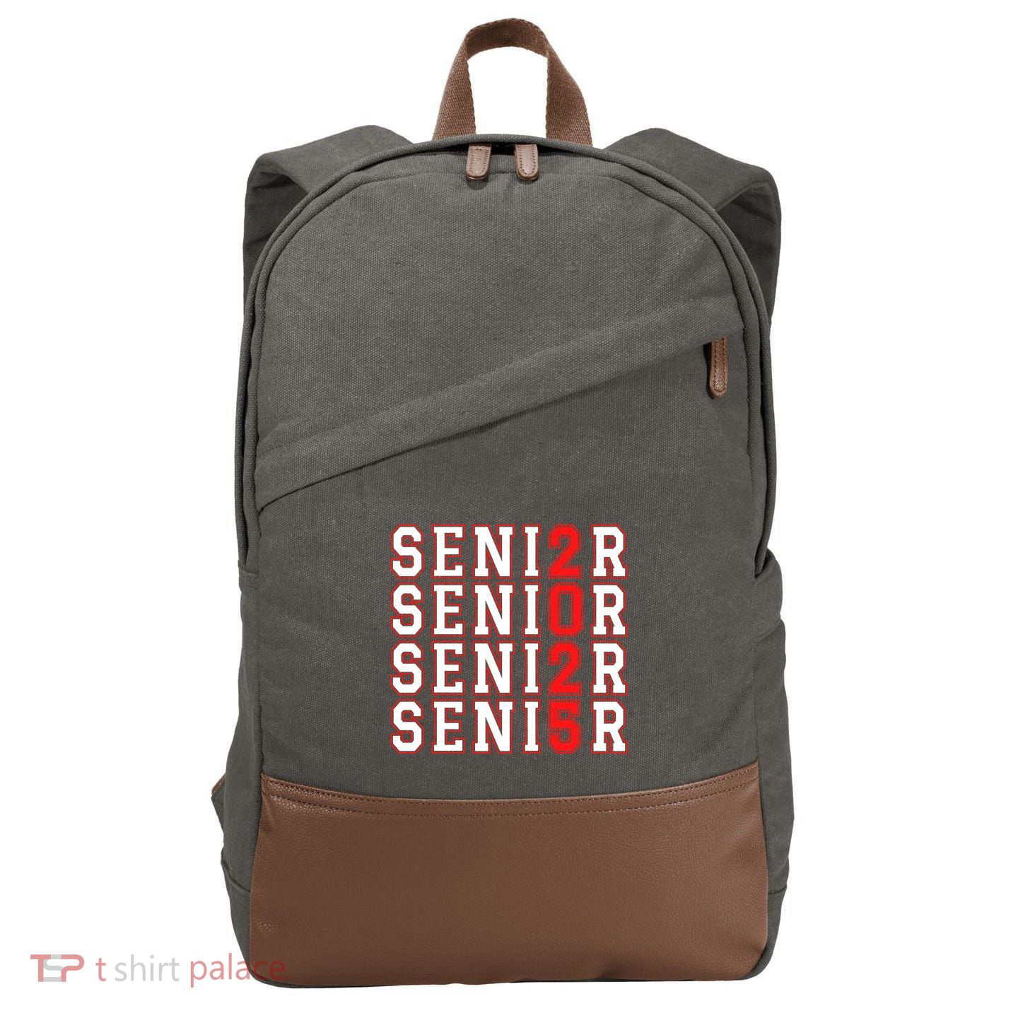 Senior 2025 College University High School Class Of 2025 Cool Gift Cotton Canvas Backpack
