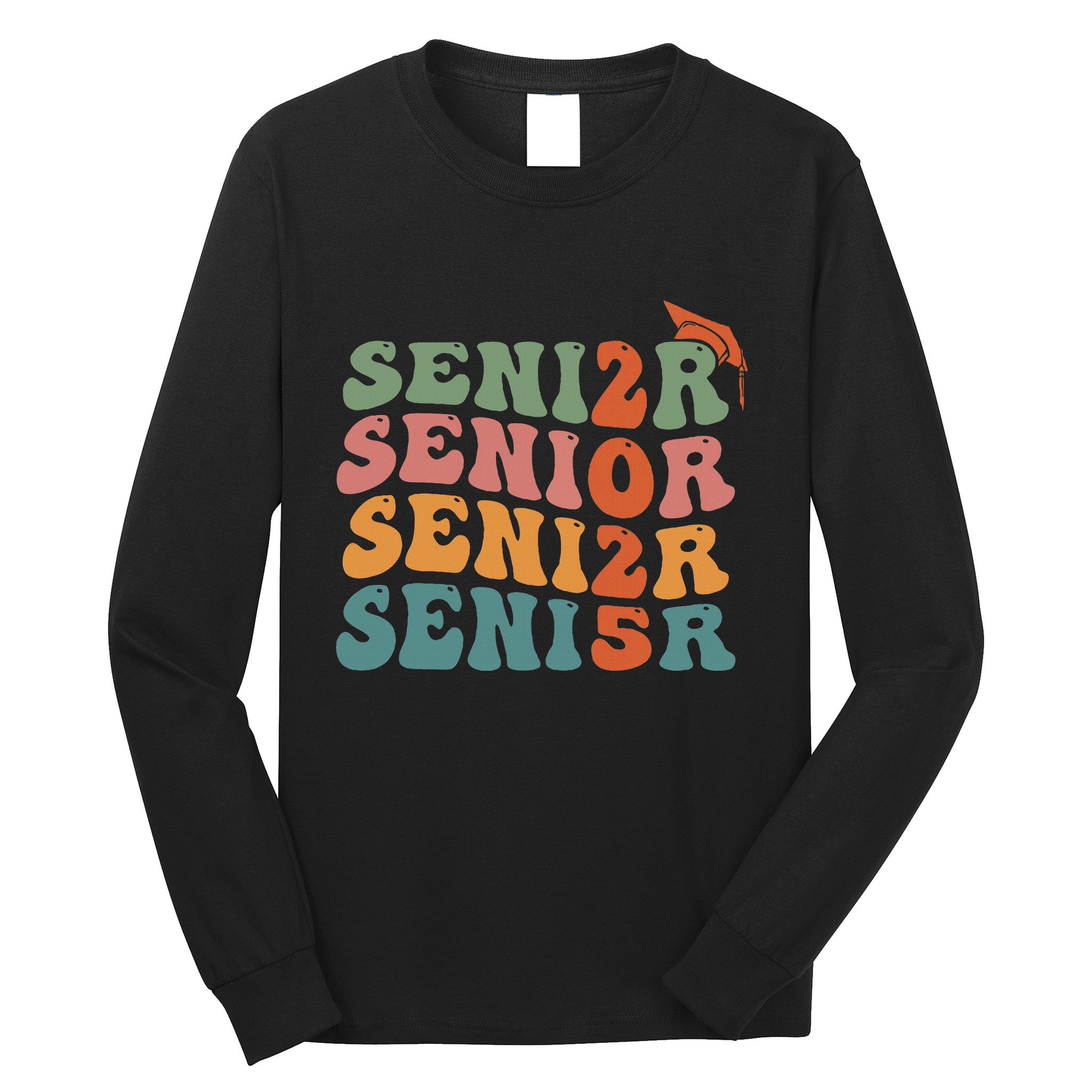 Senior 2025 Class Of 2025 Graduate College High School Long Sleeve Shirt