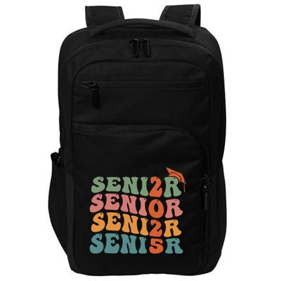 Senior 2025 Class Of 2025 Graduate College High School Impact Tech Backpack