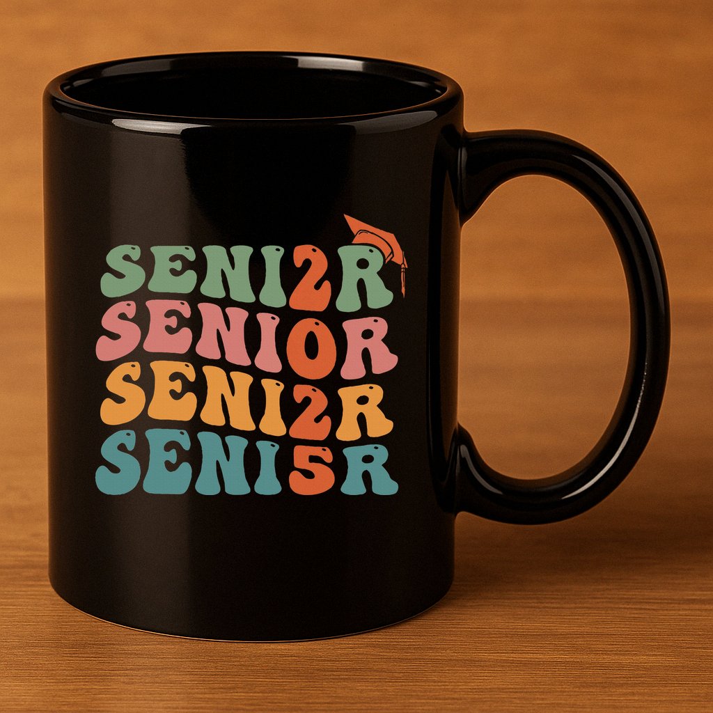 Senior 2025 Class Of 2025 Graduate College High School 11oz C Handle Ceramic Mug