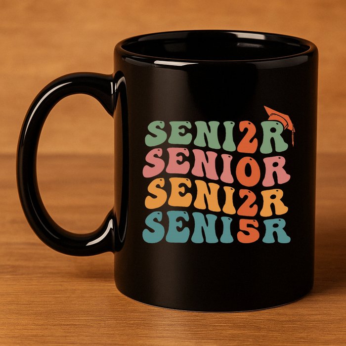 Senior 2025 Class Of 2025 Graduate College High School 11oz C Handle Ceramic Mug