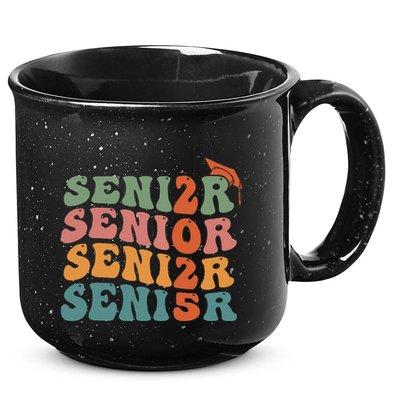 Senior 2025 Class Of 2025 Graduate College High School 15oz Campfire Ceramic Mug