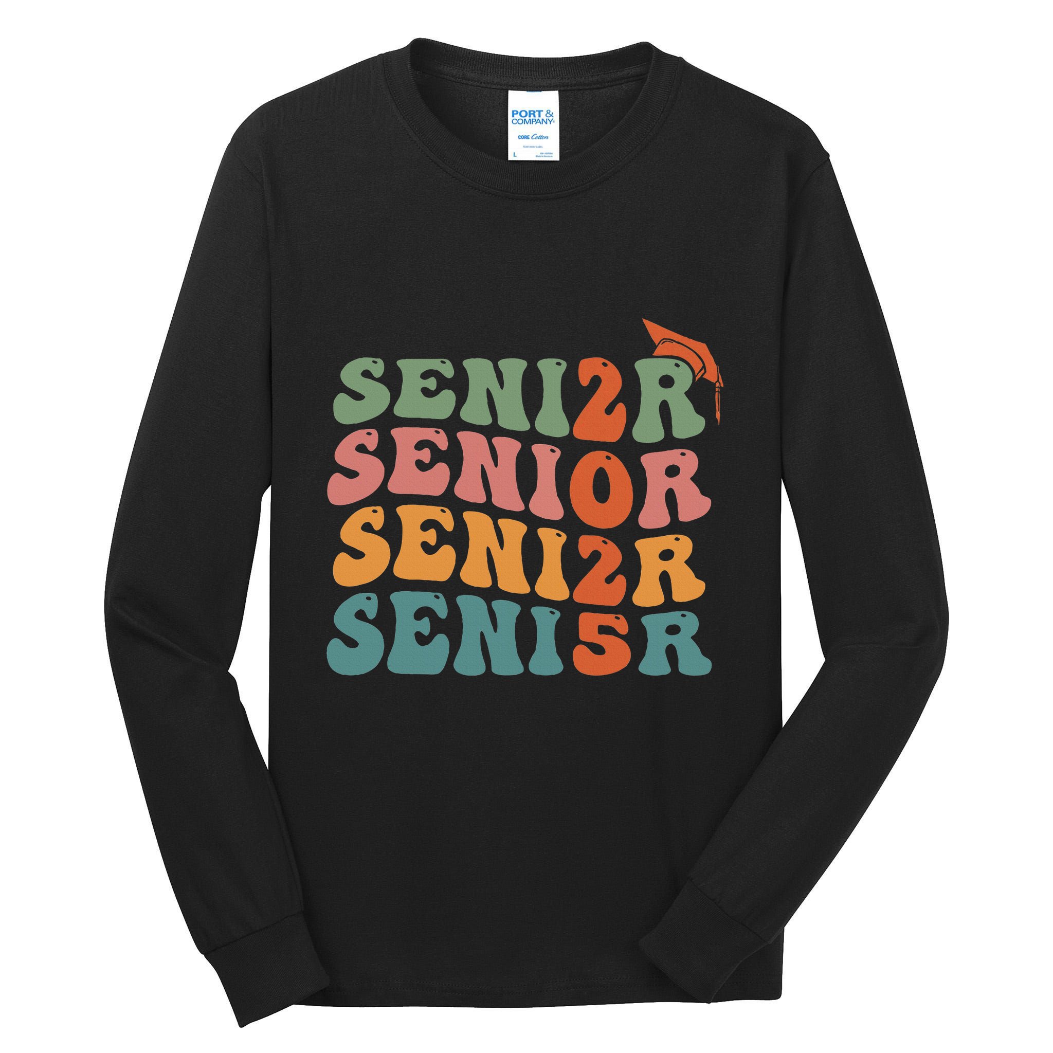 Senior 2025 Class Of 2025 Graduate College High School Tall Long Sleeve T-Shirt