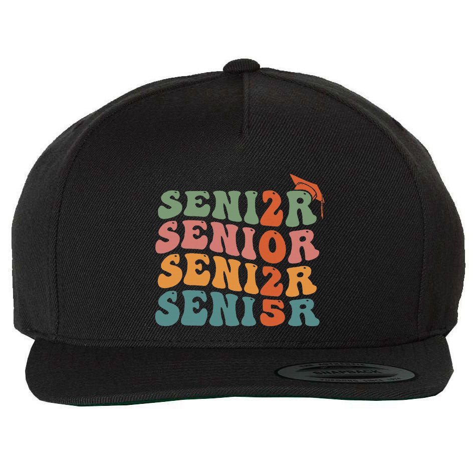 Senior 2025 Class Of 2025 Graduate College High School Wool Snapback Cap