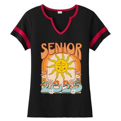 Senior 2025 Class Of 2025 Seniors Graduation 2025 Ladies Halftime Notch Neck Tee