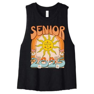 Senior 2025 Class Of 2025 Seniors Graduation 2025 Women's Racerback Cropped Tank