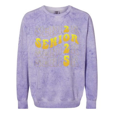 Senior 2025 Class Of 2025 Seniors Graduation 2025 Colorblast Crewneck Sweatshirt