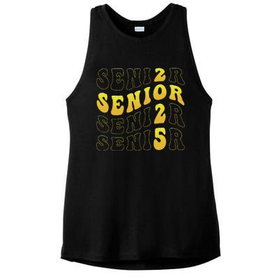 Senior 2025 Class Of 2025 Seniors Graduation 2025 Ladies PosiCharge Tri-Blend Wicking Tank