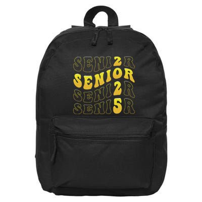 Senior 2025 Class Of 2025 Seniors Graduation 2025 16 in Basic Backpack