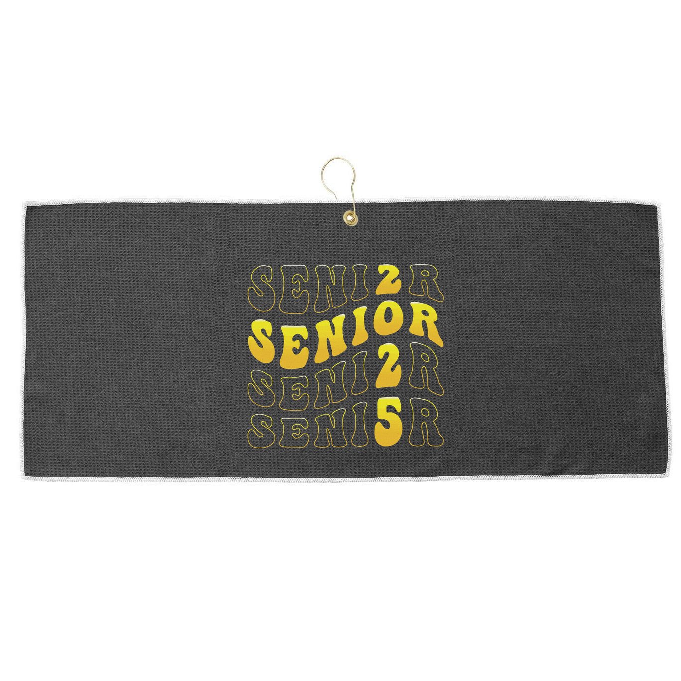 Senior 2025 Class Of 2025 Seniors Graduation 2025 Large Microfiber Waffle Golf Towel