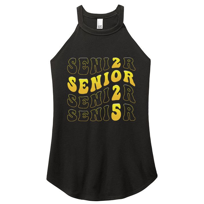 Senior 2025 Class Of 2025 Seniors Graduation 2025 Women's Perfect Tri Rocker Tank
