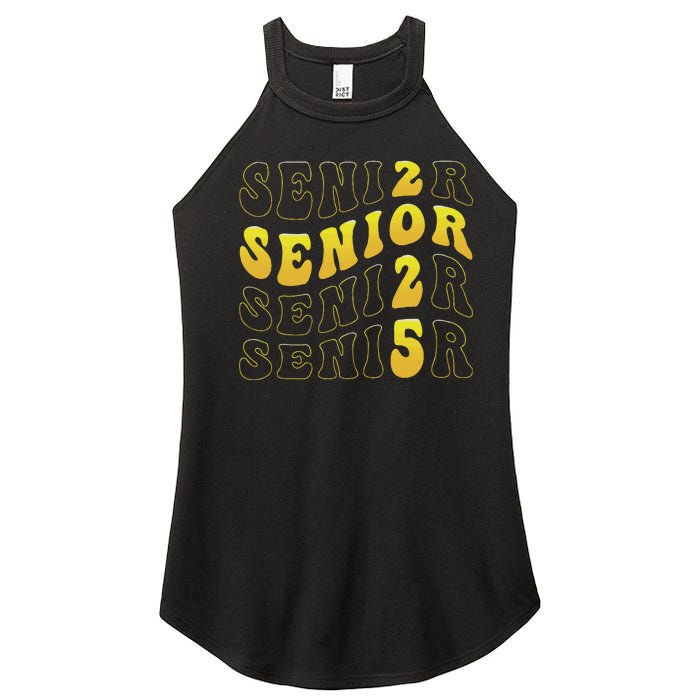 Senior 2025 Class Of 2025 Seniors Graduation 2025 Women’s Perfect Tri Rocker Tank