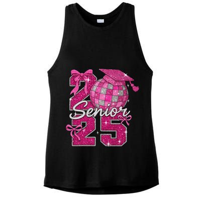 Senior 2025 Class Of 2025 Bows Back To School 2025 Ladies PosiCharge Tri-Blend Wicking Tank