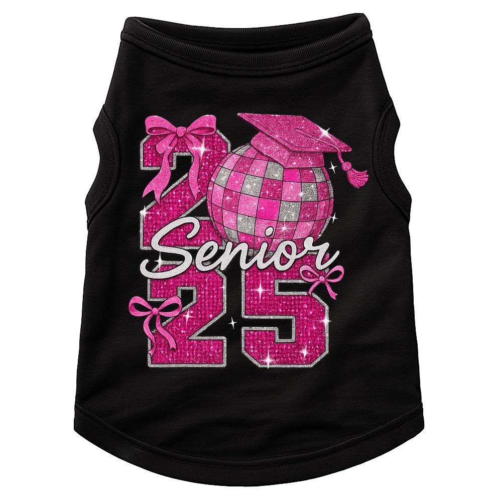 Senior 2025 Class Of 2025 Bows Back To School 2025 Doggie Tank