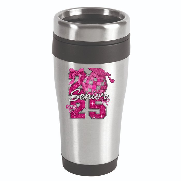 Senior 2025 Class Of 2025 Bows Back To School 2025 16oz Travel Tumbler